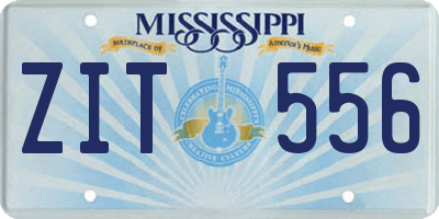 MS license plate ZIT556