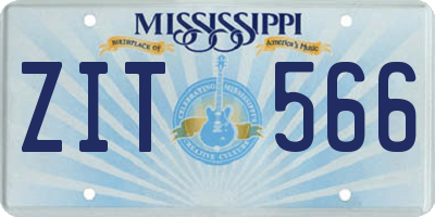 MS license plate ZIT566