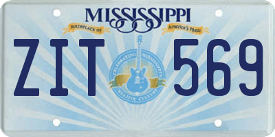 MS license plate ZIT569