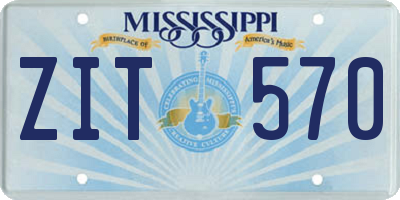 MS license plate ZIT570