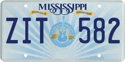 MS license plate ZIT582