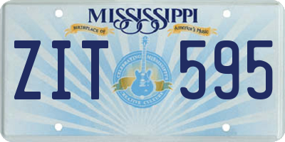MS license plate ZIT595