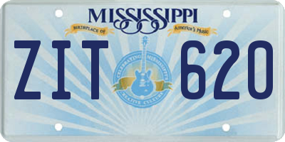 MS license plate ZIT620