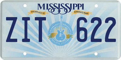MS license plate ZIT622