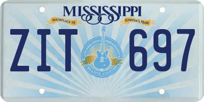 MS license plate ZIT697