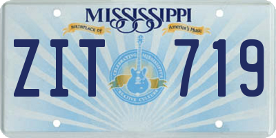 MS license plate ZIT719