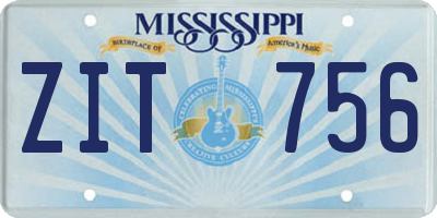 MS license plate ZIT756