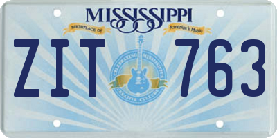 MS license plate ZIT763