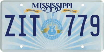 MS license plate ZIT779