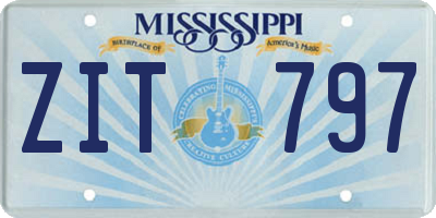 MS license plate ZIT797