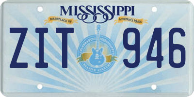 MS license plate ZIT946