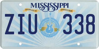 MS license plate ZIU338