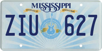 MS license plate ZIU627