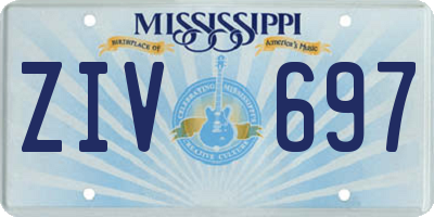 MS license plate ZIV697