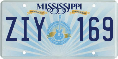 MS license plate ZIY169