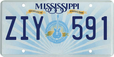 MS license plate ZIY591