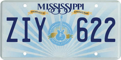 MS license plate ZIY622