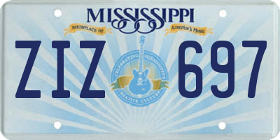 MS license plate ZIZ697