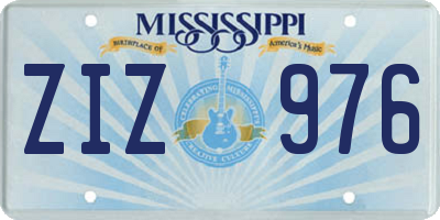 MS license plate ZIZ976