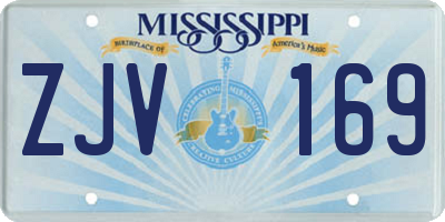 MS license plate ZJV169