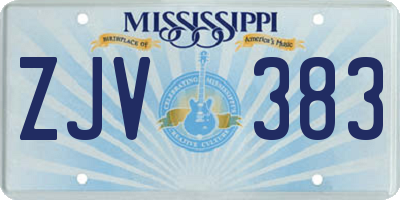 MS license plate ZJV383