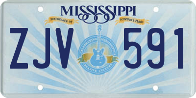 MS license plate ZJV591