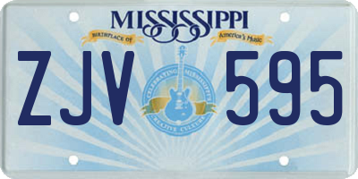 MS license plate ZJV595