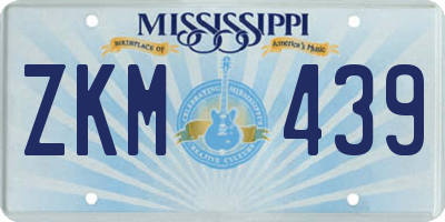 MS license plate ZKM439