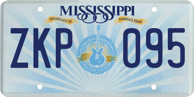 MS license plate ZKP095