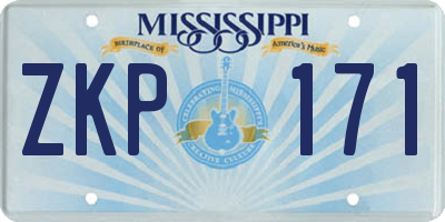 MS license plate ZKP171
