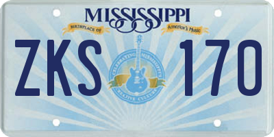 MS license plate ZKS170