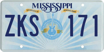 MS license plate ZKS171