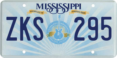 MS license plate ZKS295