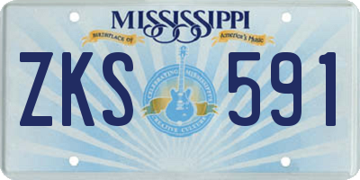 MS license plate ZKS591