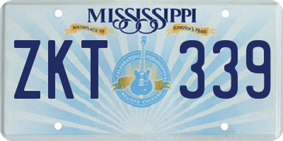 MS license plate ZKT339