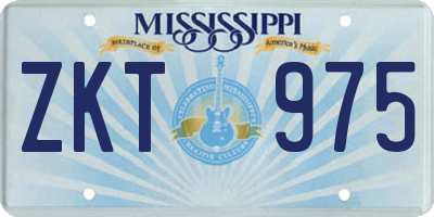 MS license plate ZKT975