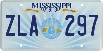 MS license plate ZLA297