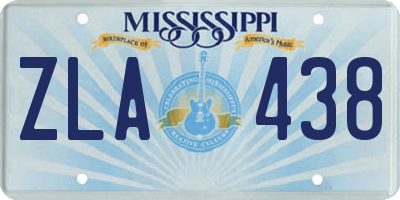 MS license plate ZLA438
