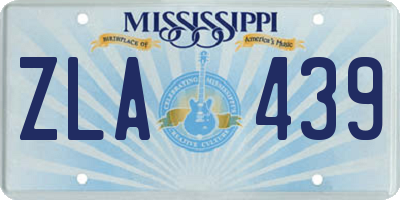 MS license plate ZLA439