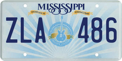 MS license plate ZLA486