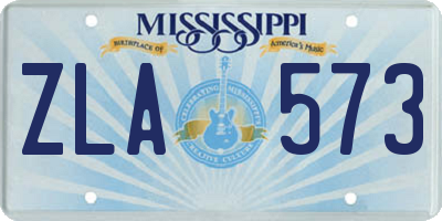MS license plate ZLA573