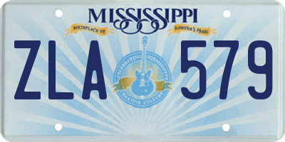MS license plate ZLA579