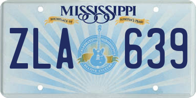MS license plate ZLA639