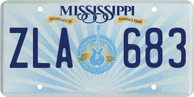 MS license plate ZLA683