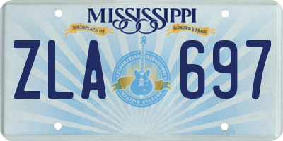 MS license plate ZLA697
