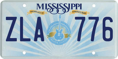 MS license plate ZLA776