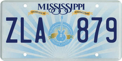 MS license plate ZLA879