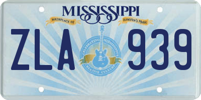 MS license plate ZLA939