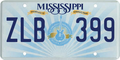 MS license plate ZLB399