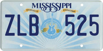 MS license plate ZLB525